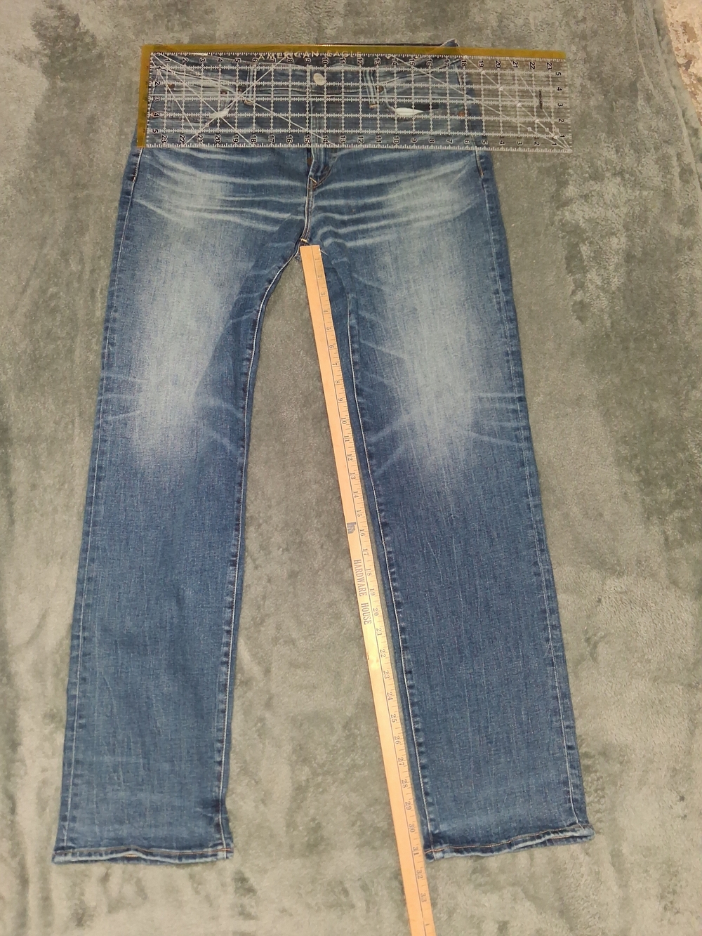 American Eagle Next Level Air Flex Men's Blue Straight Jeans Size 36/34 - Picture 5 of 5